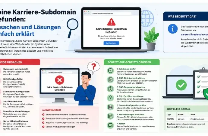 Keine Karriere-Subdomain Gefunden