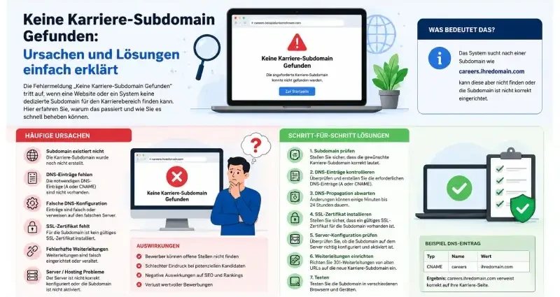 Keine Karriere-Subdomain Gefunden